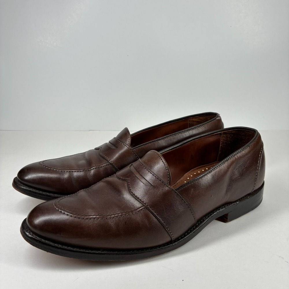 Allen Edmonds Westchester Men's US 9B Brown Leather Penny Loafers Dress Shoes